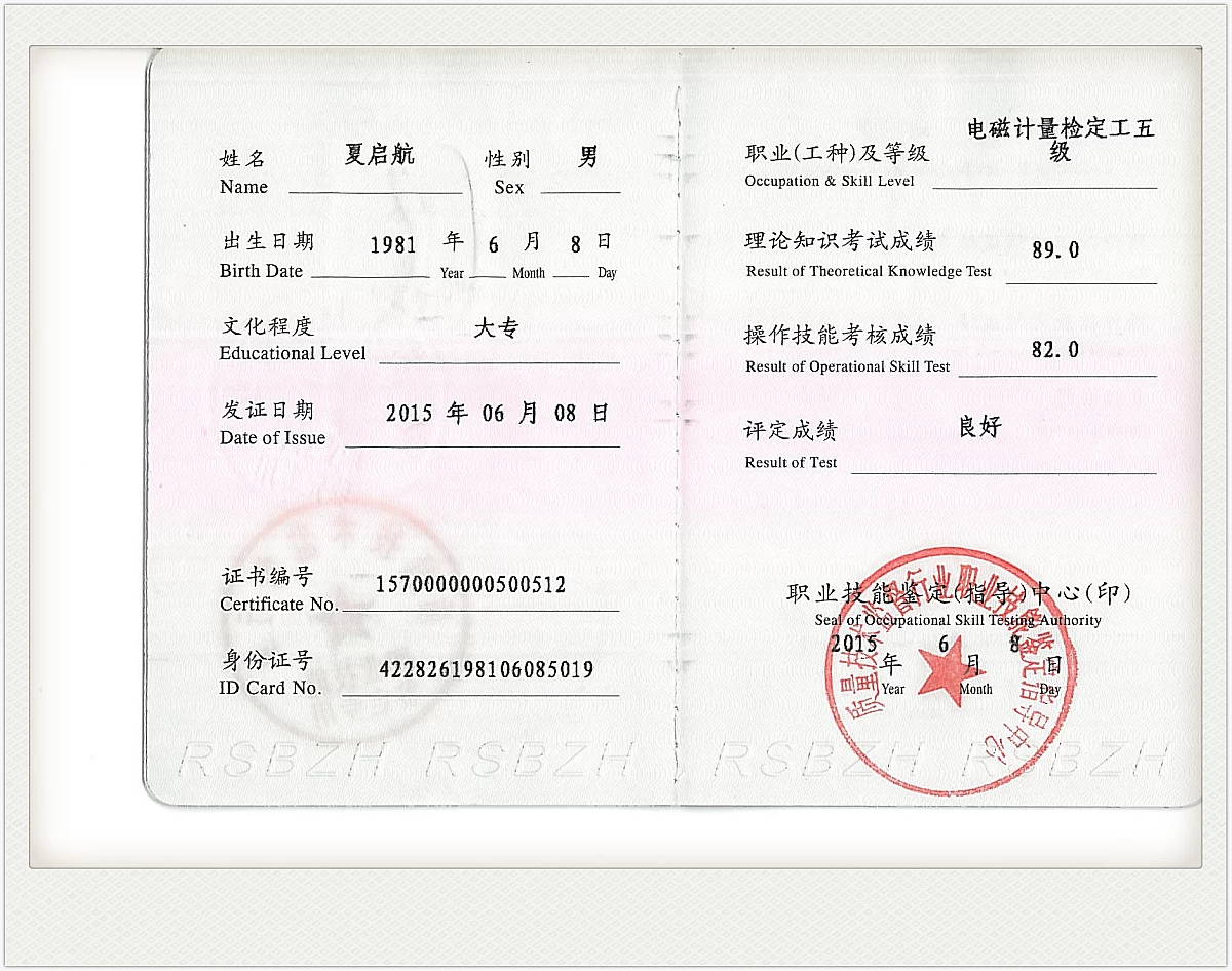 Professional title certificate 4